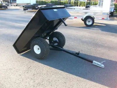 Remorque neuve pour vtt 42" X 60" 1 essieux capacite de la remorque 1000 lb. bed basculant petit tai...