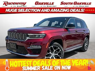 2024 JEEP GRAND CHEROKEE SUMMIT RESERVE 4X4 Velvet Red Pearl Global Black Palermo Leather Interior 3...