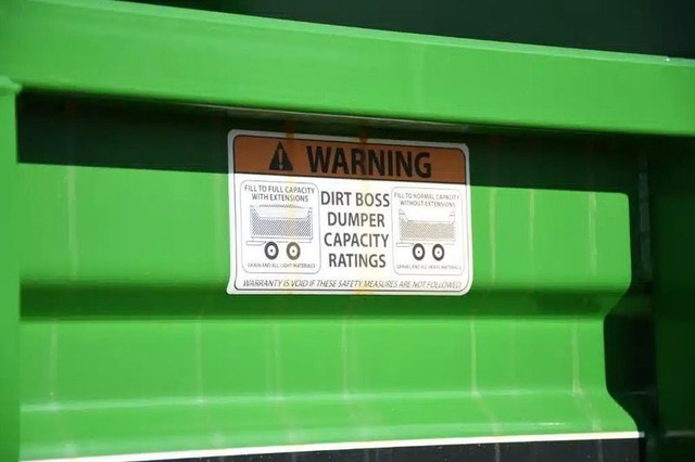 John BM Mfg Ltd. T-1200DB DIRT BOSS Trailer - Dump in Farming Equipment in Grand Bend - Image 3