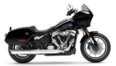 Heritage-inspired tank graphics and an FXRT-style fairing look retro, but the Low Rider ST is a mode...