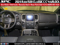 This 2024 Ram 1500 Classic Crew Cab Warlock 4x4 pickup truck with heated seats, tow hitch, 5.7L HEMI... (image 9)