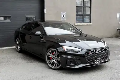 2021 Audi S5 Sportback Progressiv *Black On Red* Accident Free*