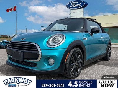 2019 Mini Convertible Cooper LOW KMS! | LEATHER | AUTOMATIC