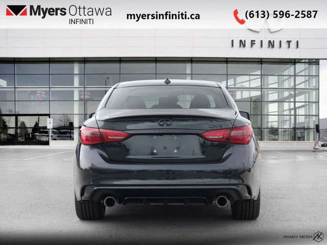 2023 INFINITI Q50 Black Opal Edition - Certified in Cars & Trucks in Ottawa - Image 3
