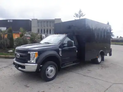 2017 Ford F-550 12 Foot Armoured Cube Truck With Bullet-Proof Glass And Power Tailgate, 6.8L V10 SOH...