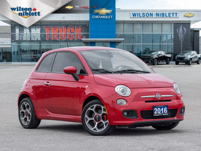  2016 Fiat 500 Sport- Leather Seats | Leather Wrapped Steering