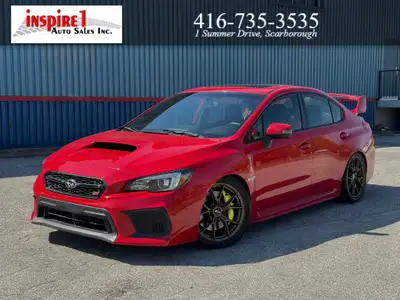 WRX STI - RED ON BLACK INTERIOR - RECARO SEATS - SUPER LOW MILEAGE - HAVE IT PREINSPECTED AT SUBARU...
