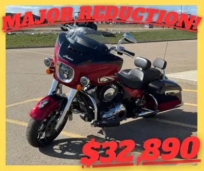 MAJOR PRICE REDUCTION! PAYMENTS AS LOW AS $215 BY-WEEKLY. SELLING HARD TO FIND 2020 INDIAN CHIEFTAIN...