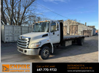 2013 HINO 258**24 FT STEEL FLATBED**