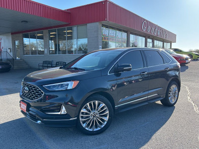  2021 Ford Edge TITANIUM, AWD, NAV, BACKUP CAM, CLEAN CARFAX!