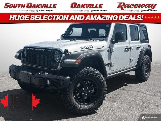 2024 Jeep Wrangler WILLYS | 4.10 | DEMO | HARD TOP | APPLE CARPL in Cars & Trucks in Oakville / Halton Region