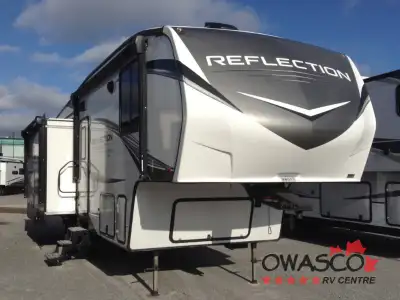 Grand Design Reflection 150 Series fifth wheel 280RS highlights: Tri-Fold Sofa Theatre Seating Firep...
