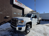 2017 GMC Sierra 3500HD Dump Truck 6.0L V8 Gas 169,751 KM DRW 9 FT Bed Pintle Hitch Folding Side Wall... (image 2)