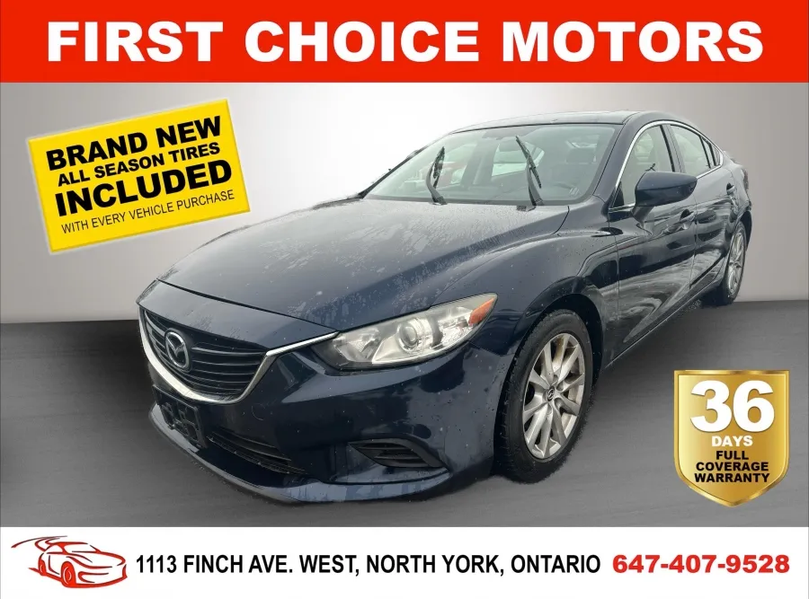 2016 MAZDA MAZDA6 GS ~AUTOMATIC, FULLY CERTIFIED WITH WARRANTY!!