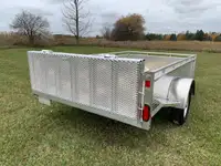 New 6x12 Open Aluminum  Trailer Made in Ontario