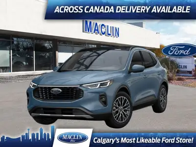 This brand new VAPOR BLUE METALLIC 2025 FORD ESCAPE PHEV is powered by a 2.5L HYBRID ENGINE THAT'S P...
