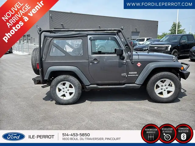 2016 Jeep Wrangler SPORT 4X4, MANUELLE, BLUETOOTH in Cars & Trucks in City of Montréal - Image 7