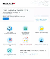 HYUNDAI SANTA FE XL PREMIUM AWD 2018/CUIR/TOIT PANO/NAVI/CRUISE/BLTH/AC/MAGS/AUCUN ACCIDENT/149803KM... (image 3)