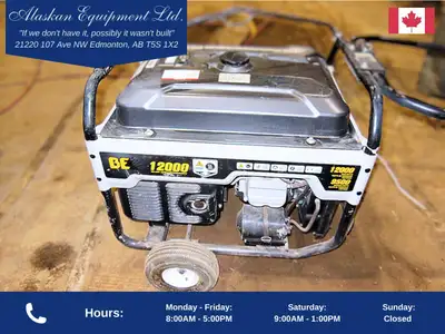 57 hours AC Voltage 120/240V Ampere 79.2/39.6A Watt 9500 W dc Voltage 12V DC Current 8.3A 3600RPM Fr...
