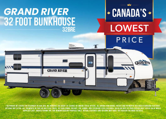 2024 GRAND RIVER 32BRE BUNKHOUSE in Travel Trailers & Campers in Peterborough