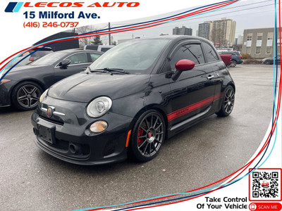 2012 Fiat 500 Abarth 2012 Fiat Abarth, black red leather powe...