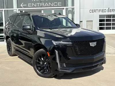This 2022 Cadillac Escalade Sport featured in Black Raven with a Jet Black interior has a 6.2L V8 en...