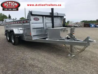 CANADIAN CRAFTSMAN HOT DIPPED 5 TON GALVANIZED 6' X 12' DUMP TRAILER WITH TARP KIT! Proudly built in...
