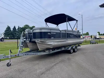 USED 2022 MANITOU 22 OASIS ANGLER WITH A 175 PRO XS 25 HOURS & READY FOR THE WATER! $52,499 INCLUDES...