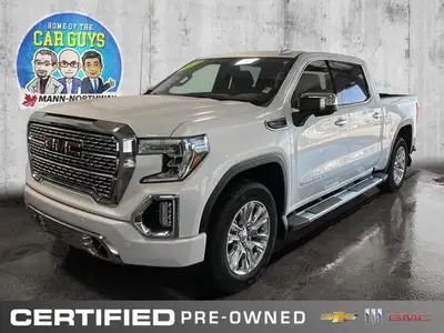 Command the road in this 2021 GMC Sierra 1500 Denali Crew Cab. This luxurious pickup boasts a powerf...