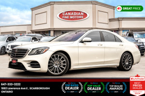2018 Mercedes-Benz S-Class S 560 4MATIC SWB | AMG PKG | MASSAGE SEATS | HUD | BEIGE INT
