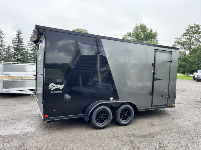 Aluminum Blackout 7x16 7FT INT Enclosed Trailer in Cargo & Utility Trailers in Hamilton - Image 2