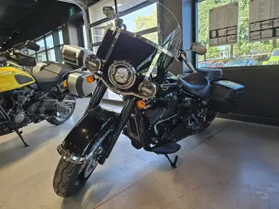 The refined gloss-black finishes, modern edge and reinvigorated ride of the Heritage model take nost...