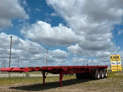 2015 Manac 48ft Flatbed Oil Field Trailer Comes with fresh safety GVWR: 109,003 LBS (49,443 KG) Air...