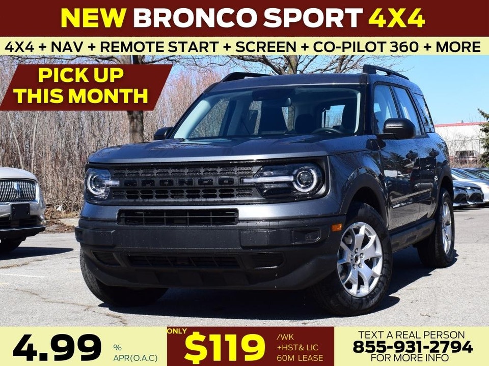  2022 Ford Bronco Sport 4X4| CO-PILOT 360| NAV| REMOTE START
