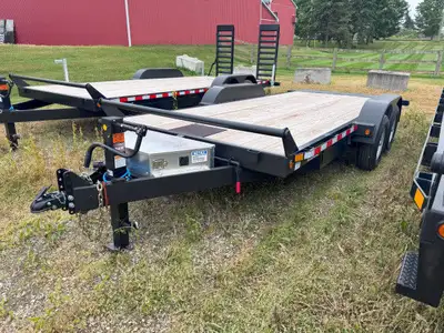2026 Canada Trailer 7 x 18 Full Deck Tilt Bed 80in. Width Between Fenders 2 - 5200lb Axles w/ 15in....