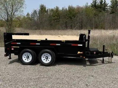 Miska Ultra Low Pro 7 Ton Heavy Duty Dump Trailer 14,000lb GVWR, 81in.x12' Dump Trailers Starting at...