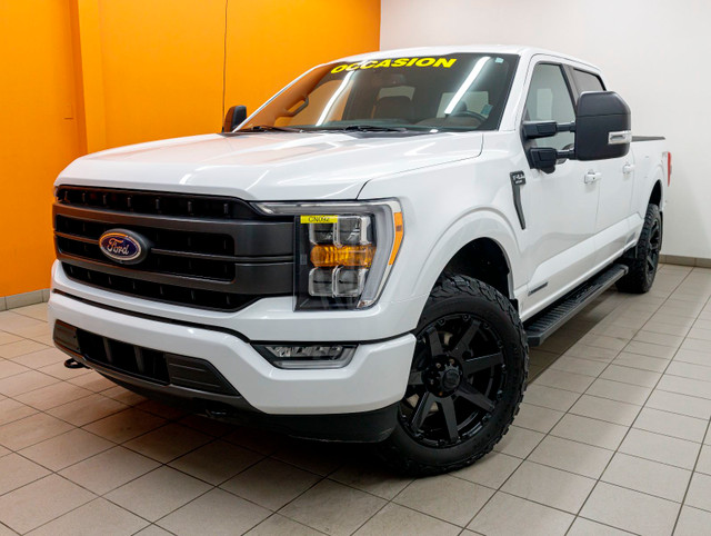 2021 Ford F-150 LARIAT CREW 4X4 *3.5L HYBRIDE* NAV SIÈGES VENT B in Cars & Trucks in Laurentides