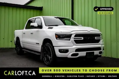 This 2023 Ram 1500 is for sale today. This Crew Cab 4X4 pickup has 55,396 kms. It's white in colour...