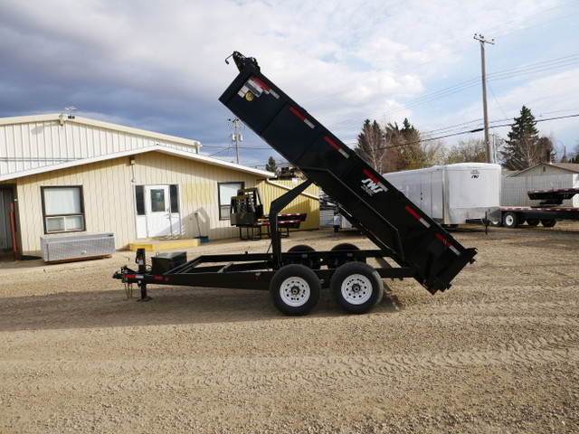 2024 SWS 7 x 14' Hydraulic Dump Trailer (2) 7K Axles in Cargo & Utility Trailers in Grande Prairie - Image 4