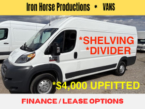2017 RAM ProMaster HIGH ROOF LONG W/BASE UPFITTED CAN FINANCE/LEASE