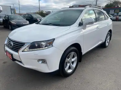 2013 LEXUS RX350 - THIS WHITE ON BLACK VEHICLE COMES LOADED WITH PUSH START BUTTON, MOON ROOF, HEATE...