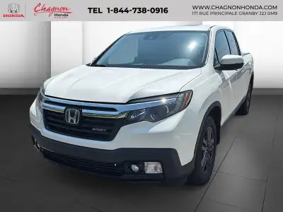 ***HONDA RIDGELINE SPORT 2019, JAMAIS ACCIDENTÉ, DÉMARREUR A DISTANCE, TOIT OUVRANT, CAMÉRA DE RECUL...