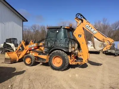 2012 CASE 580 SUPER N BACKHOE LOADER, 4X4, EXT. HOE, ONLY 4658 HOURS, CAB, HEAT, AIR, 18" DIGGING BU...