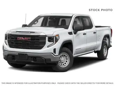 The 2025 GMC Sierra 1500 Elevation in Summit White is a stylish and capable full-size truck that ble...