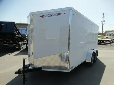 Come check out this 7x14 enclosed trailer! These donin.t stay in stock long! This trailer has tandem...