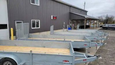 IN-STOCK or CUSTOM Premium Galvanized Duratrail Landcape Trailers by Trailerworld. Give us a call or...