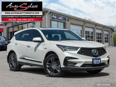 2019 Acura RDX A-Spec ***WHITE ON RED*** ONLY 149K! ***TECHNO...