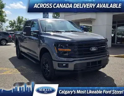This brand new CARBONIZED GREY METALLIC 2025 FORD F-150 XLT is powered by a 3.5L V6 ECOBOOST ENGINE...