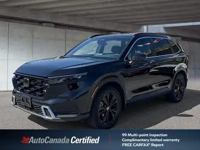 Experience the versatility and efficiency of this 2025 Honda CR-V Hybrid Touring, a fresh trade-in w...