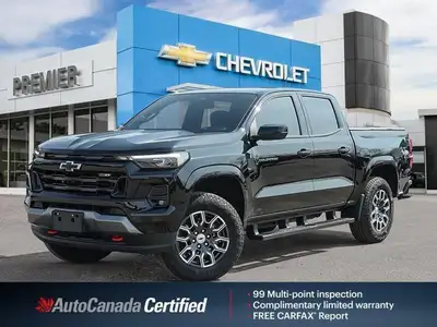 Odometer is 5945 kilometers below market average! Black 2024 Chevrolet Colorado Z71 4WD 8-Speed Auto...
